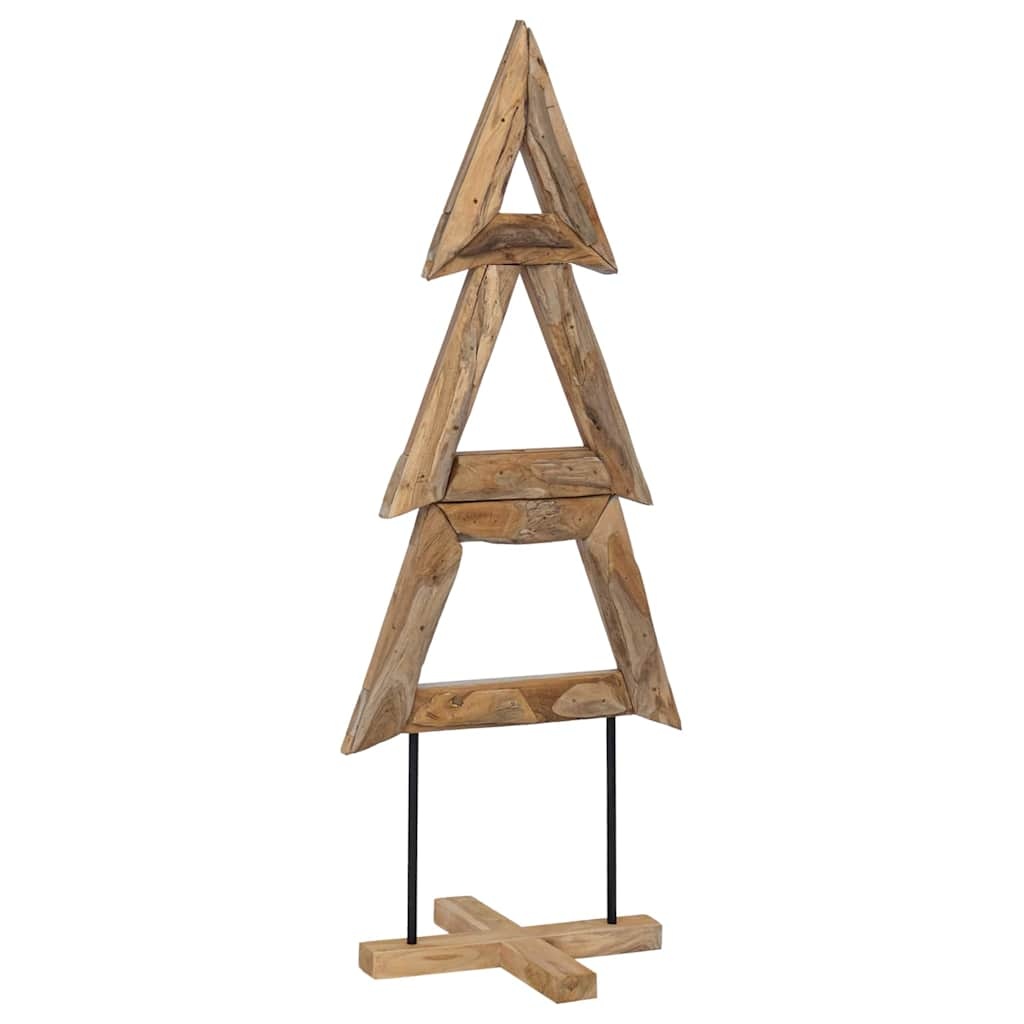 VidaXL Kerstboom met standaard Bruin 150 cm Massief teakhout