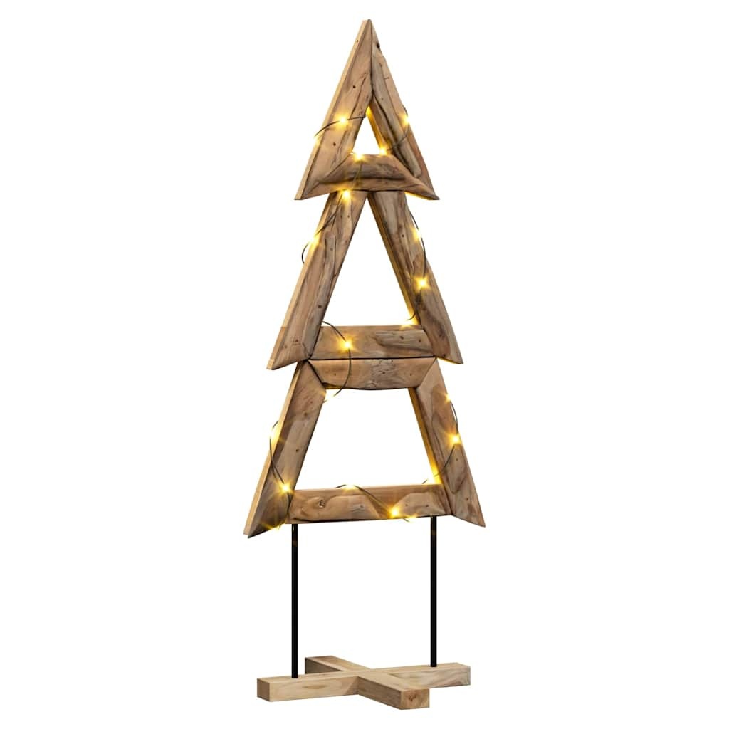 VidaXL Kerstboom met standaard Bruin 150 cm Massief teakhout