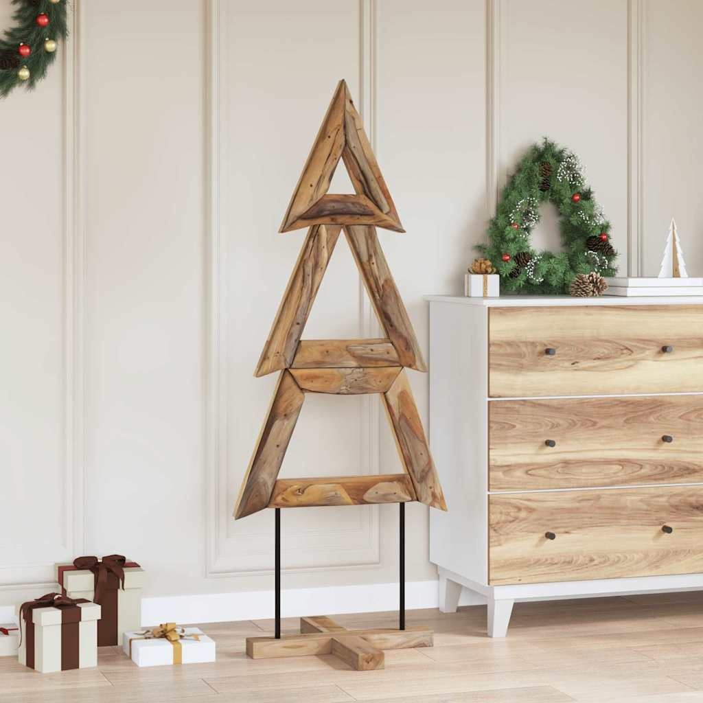 VidaXL Kerstboom met standaard Bruin 150 cm Massief teakhout