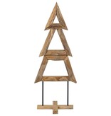 VidaXL Kerstboom met standaard Bruin 150 cm Massief teakhout