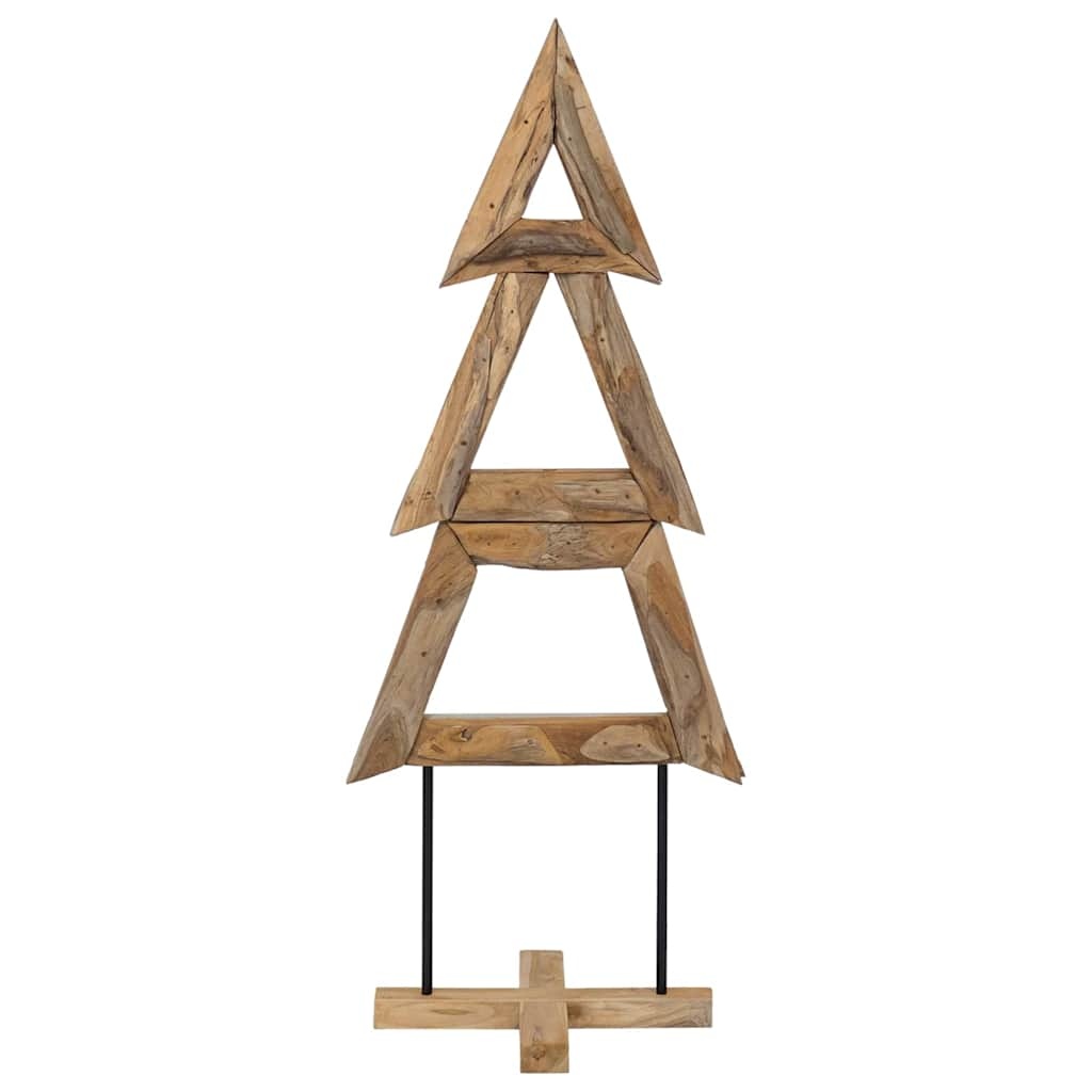VidaXL Kerstboom met standaard Bruin 150 cm Massief teakhout