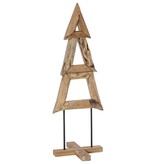 VidaXL Kerstboom met standaard Bruin 120 cm Massief teakhout