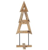 VidaXL Kerstboom met standaard Bruin 120 cm Massief teakhout