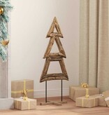 VidaXL Kerstboom met standaard Bruin 90 cm Massief teakhout