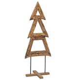 VidaXL Kerstboom met standaard Bruin 90 cm Massief teakhout