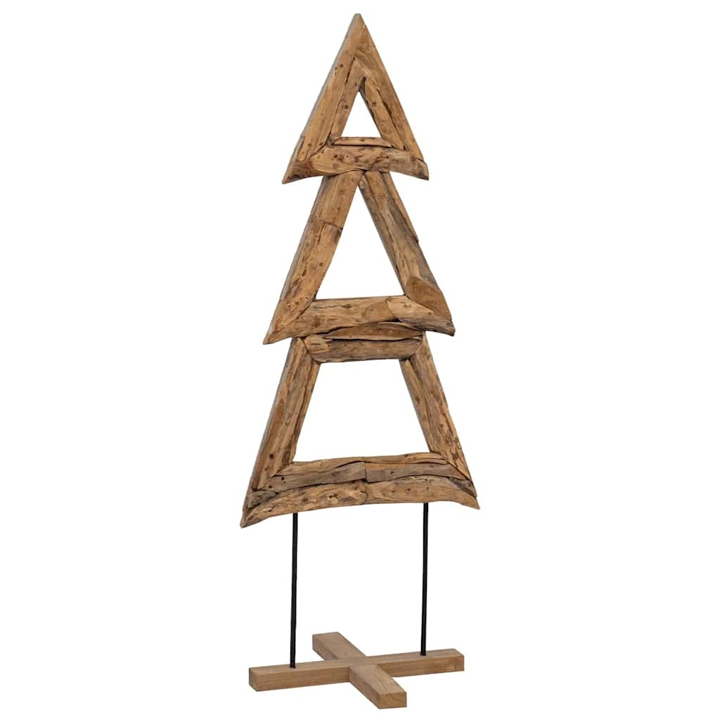VidaXL Kerstboom met standaard Bruin 90 cm Massief teakhout