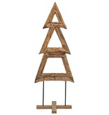 VidaXL Kerstboom met standaard Bruin 90 cm Massief teakhout