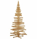 VidaXL Kerstbomen met standaard Bruin 210 cm Massief grenenhout