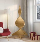 VidaXL Kerstbomen met standaard Bruin 180 cm Massief grenenhout