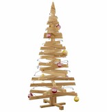 VidaXL Kerstbomen met standaard Bruin 150 cm Massief grenenhout