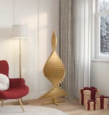 VidaXL Kerstbomen met standaard Bruin 150 cm Massief grenenhout