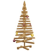 VidaXL Kerstbomen met standaard Bruin 120 cm Massief grenenhout