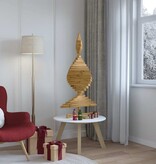 VidaXL Kerstbomen met standaard Bruin 120 cm Massief grenenhout