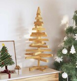 VidaXL Kerstbomen met standaard Bruin 90 cm Massief grenenhout