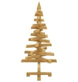 VidaXL Kerstbomen met standaard Bruin 90 cm Massief grenenhout