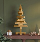 VidaXL Kerstbomen met standaard Bruin 60 cm Massief grenenhout