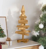 VidaXL Kerstbomen met standaard Bruin 60 cm Massief grenenhout