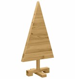 VidaXL Kerstbomen met standaard Bruin 60 cm Massief grenenhout