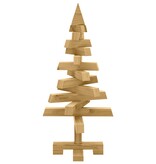 VidaXL Kerstbomen met standaard Bruin 60 cm Massief grenenhout