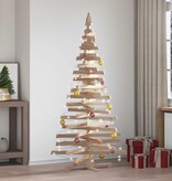 VidaXL Kerstbomen met standaard Naturel 180 cm Massief grenenhout