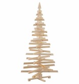 VidaXL Kerstbomen met standaard Naturel 180 cm Massief grenenhout