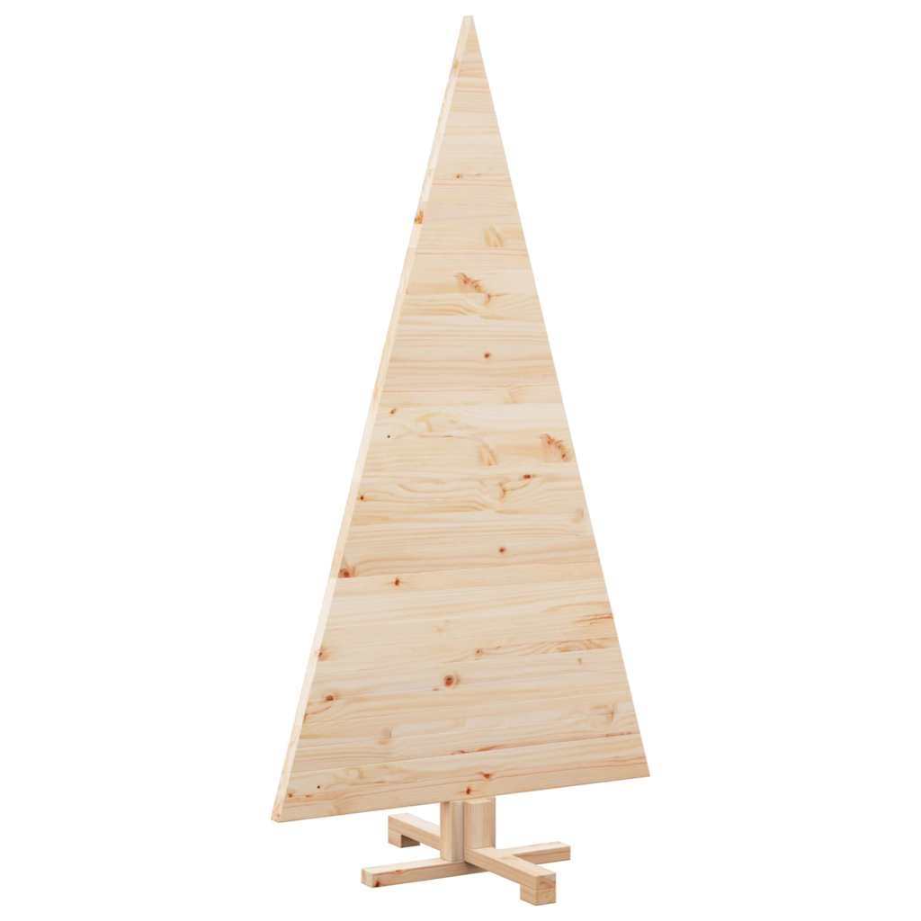 VidaXL Kerstbomen met standaard Naturel 150 cm Massief grenenhout