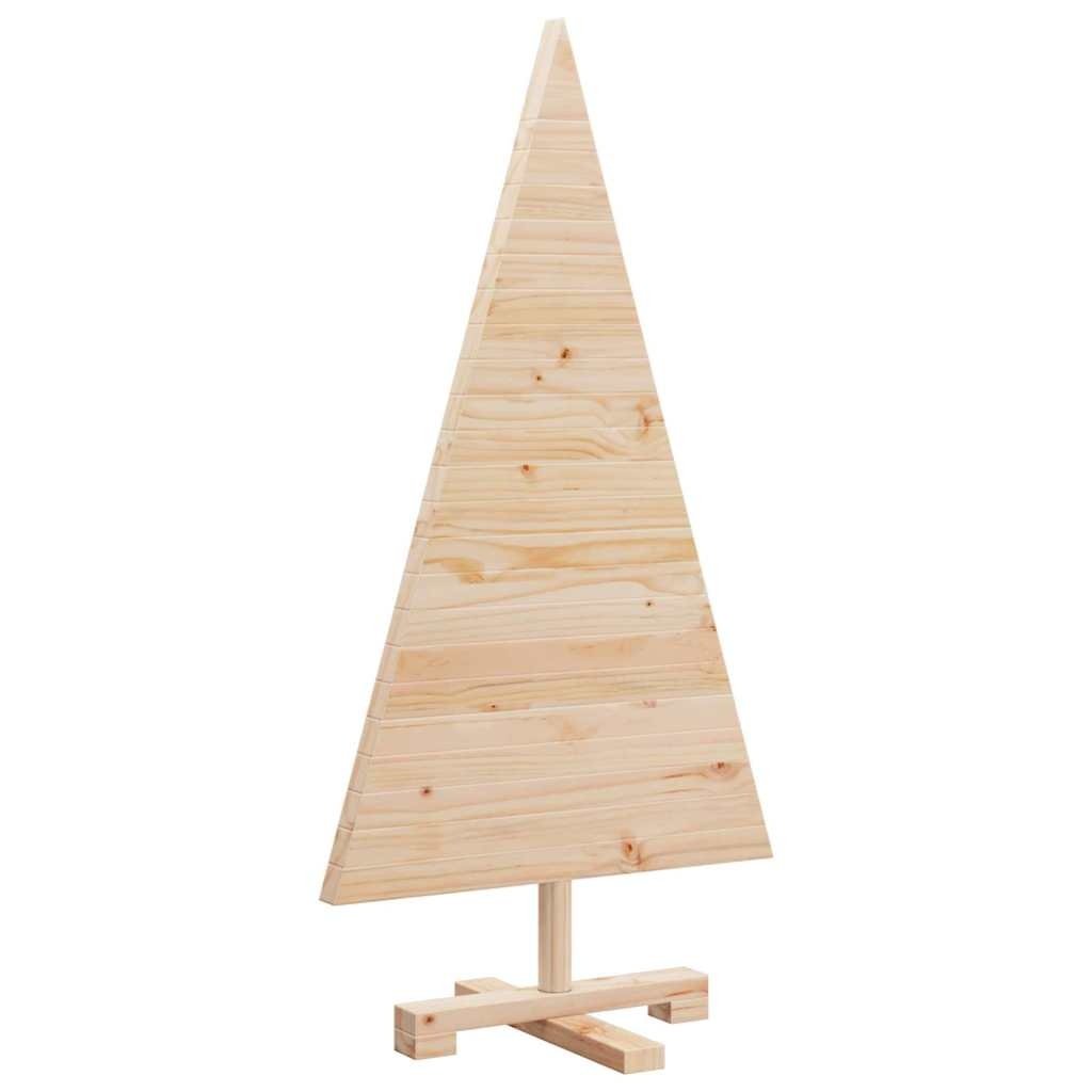 VidaXL Kerstbomen met standaard Naturel 90 cm Massief grenenhout