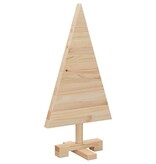 VidaXL Kerstbomen met standaard Naturel 60 cm Massief grenenhout