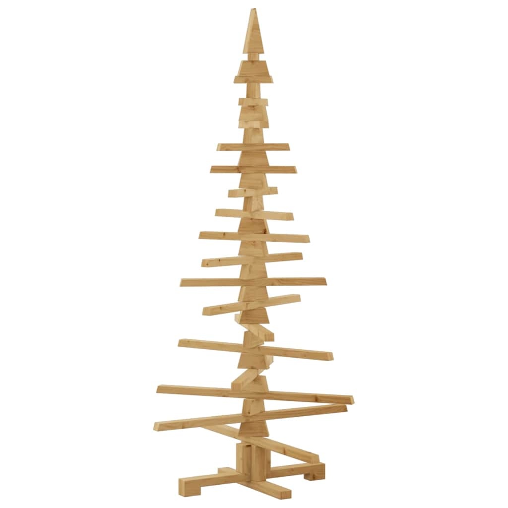 VidaXL Houten kerstboom met standaard Bruin 150 cm Massief grenenhout