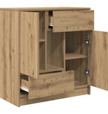 VidaXL Dressoir met lades en deuren 70,5x34x74,5 cm ambachtelijk