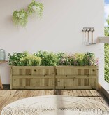 VidaXL Plantenbak 180x50x50 cm geïmpregneerd grenenhout