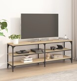 VidaXL Tv-meubel 140x30x50 cm bewerkt hout sonoma eikenkleurig