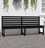 VidaXL Tuinbank 201,5 cm massief grenenhout zwart