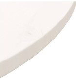VidaXL Tafelblad Ø70x2,5 cm massief grenenhout wit