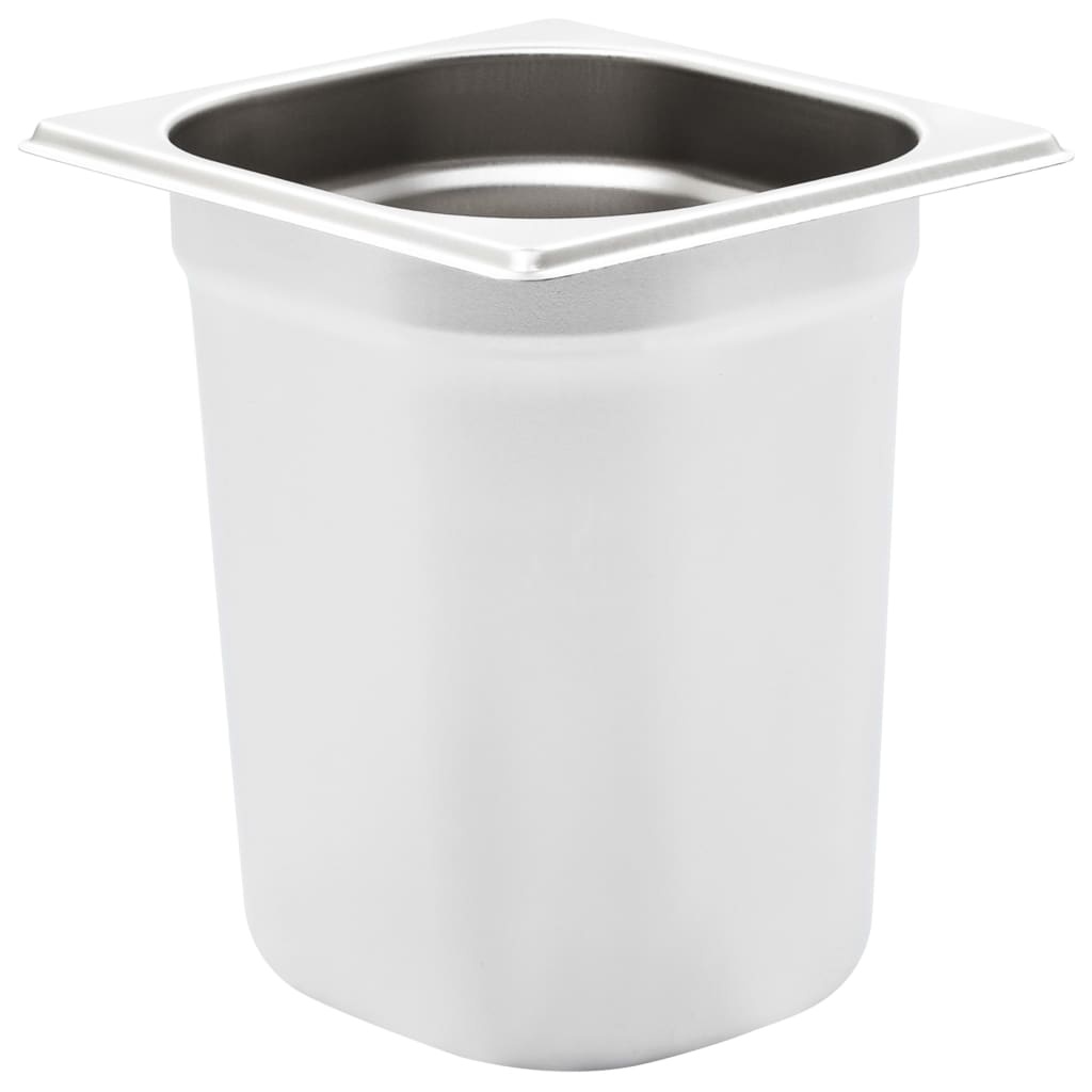 VidaXL Gastronormbakken 8 st GN 1/6 200 mm roestvrij staal