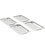 VidaXL Gastronormbakken 12 st GN 1/3 20 mm roestvrij staal