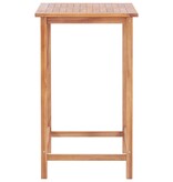 VidaXL 3-delige Barset massief teakhout