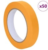 VidaXL Verf Maskertapes 50 pcs Geel 19mm x 50m Papier