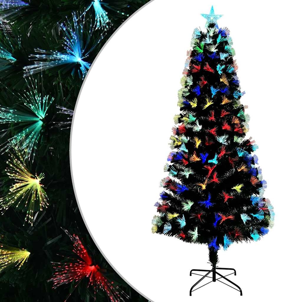 VidaXL Kunstkerstboom met decoratieve touwlichten Groen 240 cm PVC