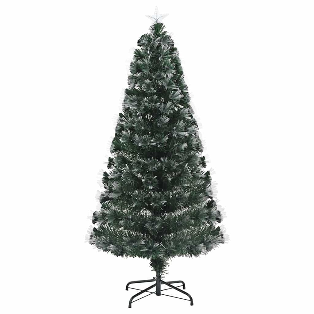 VidaXL Kunstkerstboom met decoratieve touwlichten Groen 180 cm PVC