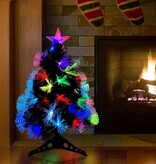 VidaXL Kunstkerstboom met decoratieve touwlichten Groen 64 cm PVC