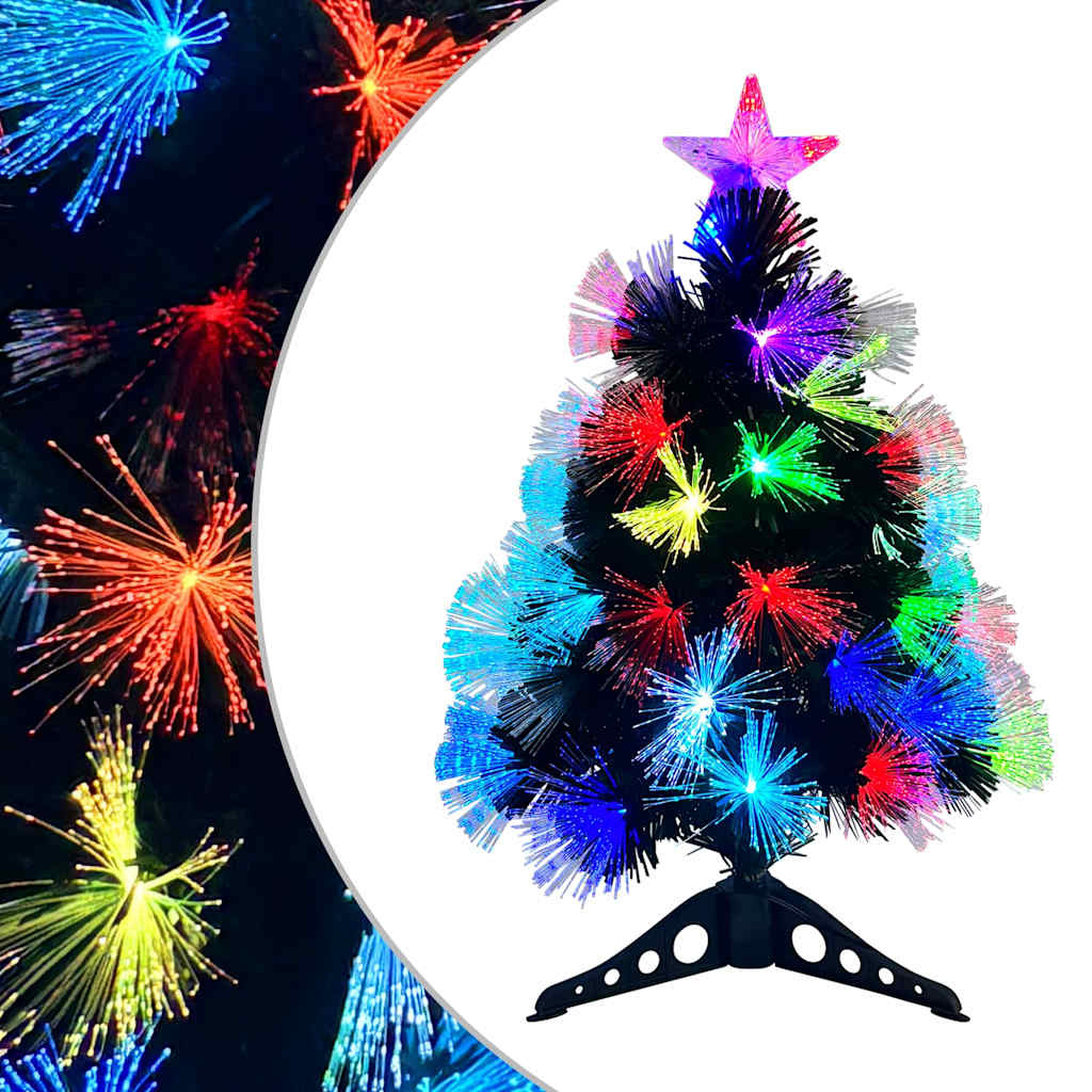 VidaXL Kunstkerstboom met decoratieve touwlichten Groen 64 cm PVC