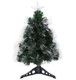 VidaXL Kunstkerstboom met decoratieve touwlichten Groen 64 cm PVC