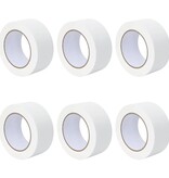 VidaXL Verf Maskertapes 6 pcs Wit 50mm x 50m Papier