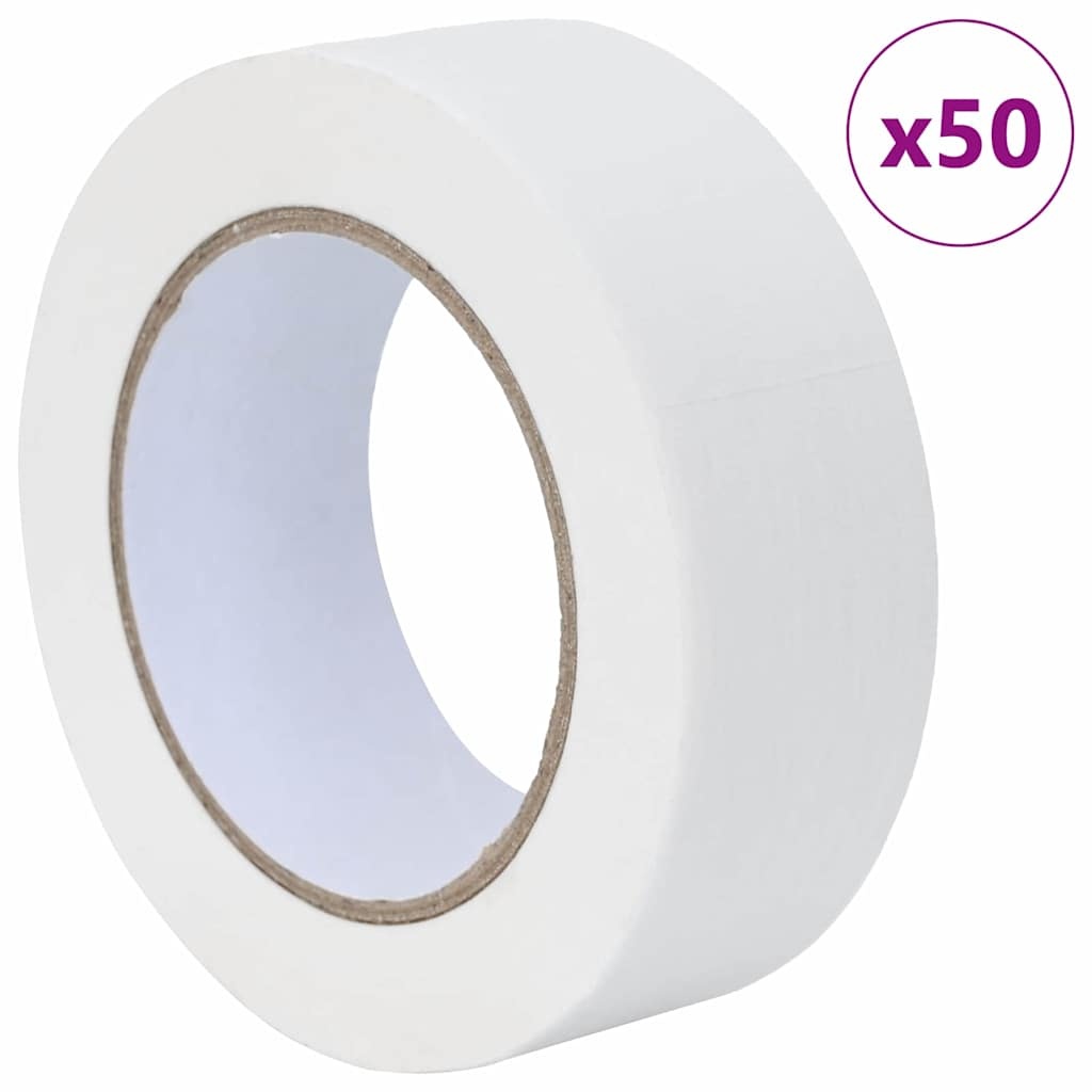 VidaXL Verf Maskertapes 50 pcs Wit 38mm x 50m Papier