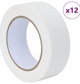 VidaXL Verf Maskertapes 12 pcs Wit 38mm x 50m Papier