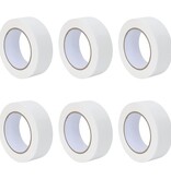 VidaXL Verf Maskertapes 6 pcs Wit 38mm x 50m Papier