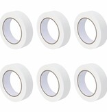VidaXL Verf Maskertapes 6 pcs Wit 30mm x 50m Papier