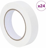 VidaXL Verf Maskertapes 24 pcs Wit 25mm x 50m Papier