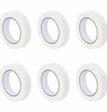 VidaXL Verf Maskertapes 6 pcs Wit 25mm x 50m Papier